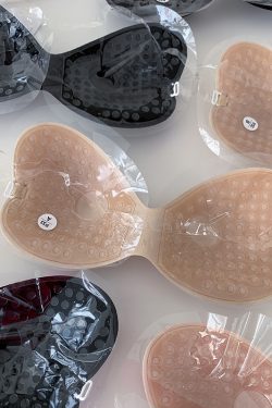 Silicone Invisible Bra for Small Breasts - Thickened Anti-Slip Stickers for Wedding Dresses, Seamless Backless Lingerie Support