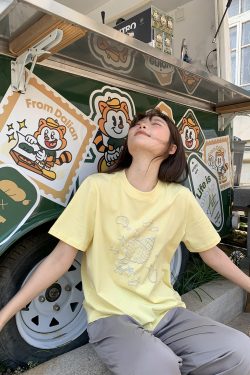 Silver 3D Conch Print Short Sleeve T-Shirt for Women - Loose Fit Pure Cotton Summer Top - Trendy 2025 Fashion Essential