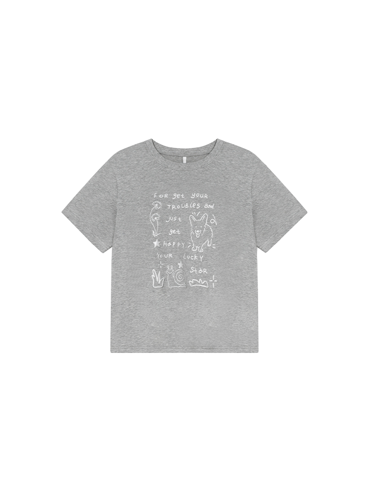 Silver Glitter Foam Letter Printed Short Sleeve T-shirt for Women - Loose Pure Cotton Round Neck Top for Spring Summer Fashion Silver Glitter Foam Letter Printed Short Sleeve T-shirt for Women - Loose Pure Cotton Round Neck Top for Spring Summer Fashion