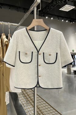 Silver Gray French-Style Women's Wind Suit Jacket - Thin Summer Trendy Top for Socialites and Internet Celebrities, 2025 Fashion