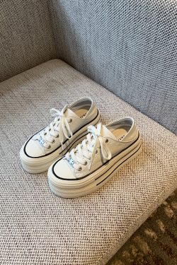 Silver Lace-Up Sneakers for Women - 2025 New Style Genuine Leather Thick-Soled Height-Increasing Casual Sports Shoes