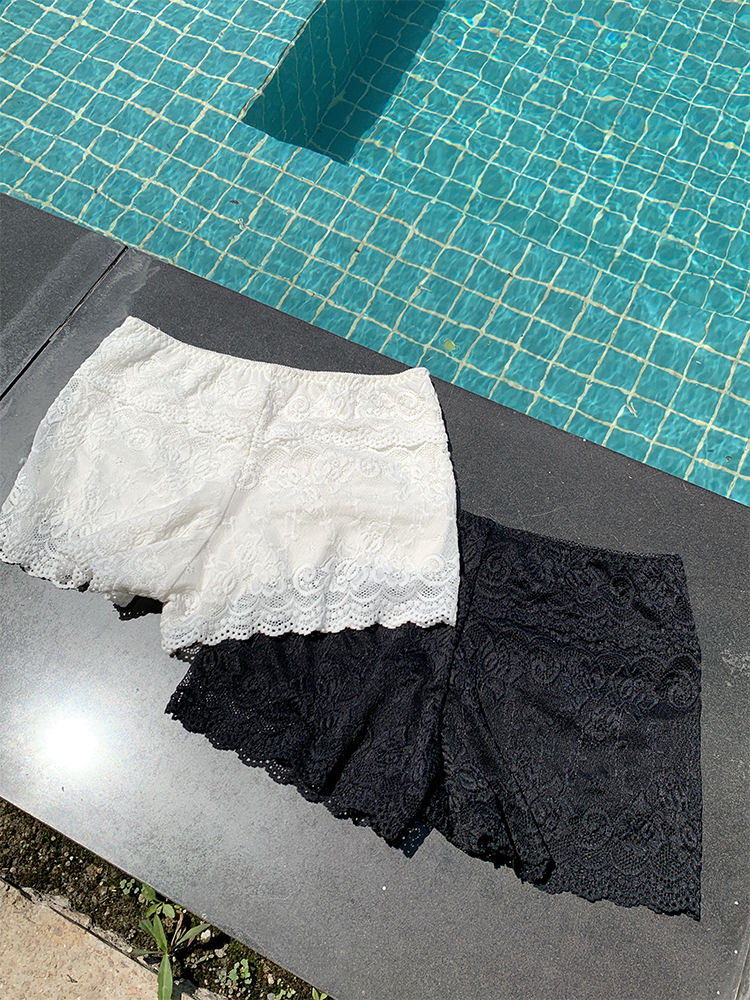 Skin-Friendly Elastic Lace Thin Shorts Leggings for Summer - Anti-Exposure, Comfortable, Perfect for Y2K and Casual Outfits Skin-Friendly Elastic Lace Thin Shorts Leggings for Summer - Anti-Exposure, Comfortable, Perfect for Y2K and Casual Outfits
