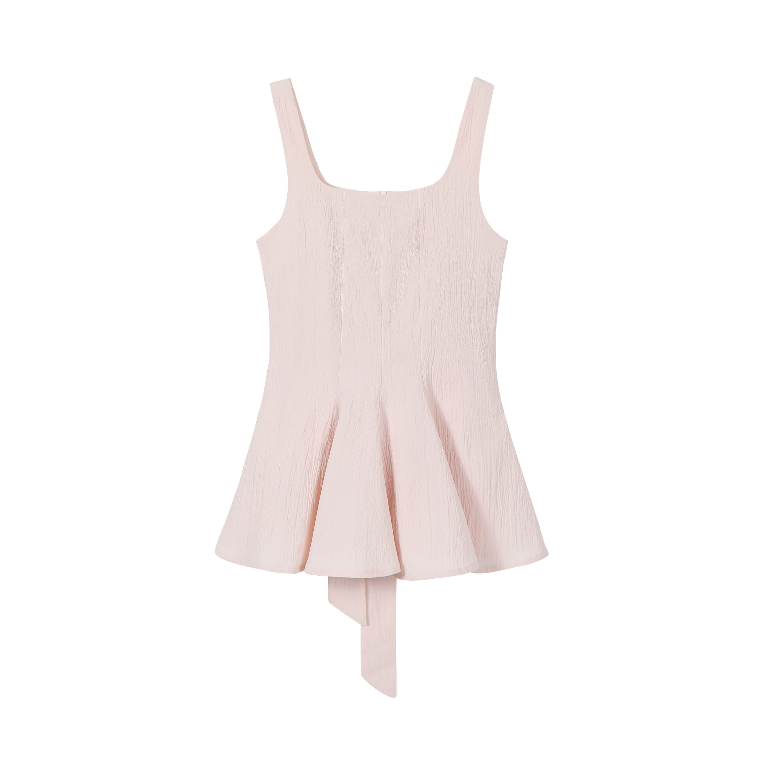 Sleeveless Windbreaker Collar Top with Pleated Hem and Spaghetti Straps - 2025 Summer Style for Socialites and Heiresses Sleeveless Windbreaker Collar Top with Pleated Hem and Spaghetti Straps - 2025 Summer Style for Socialites and Heiresses