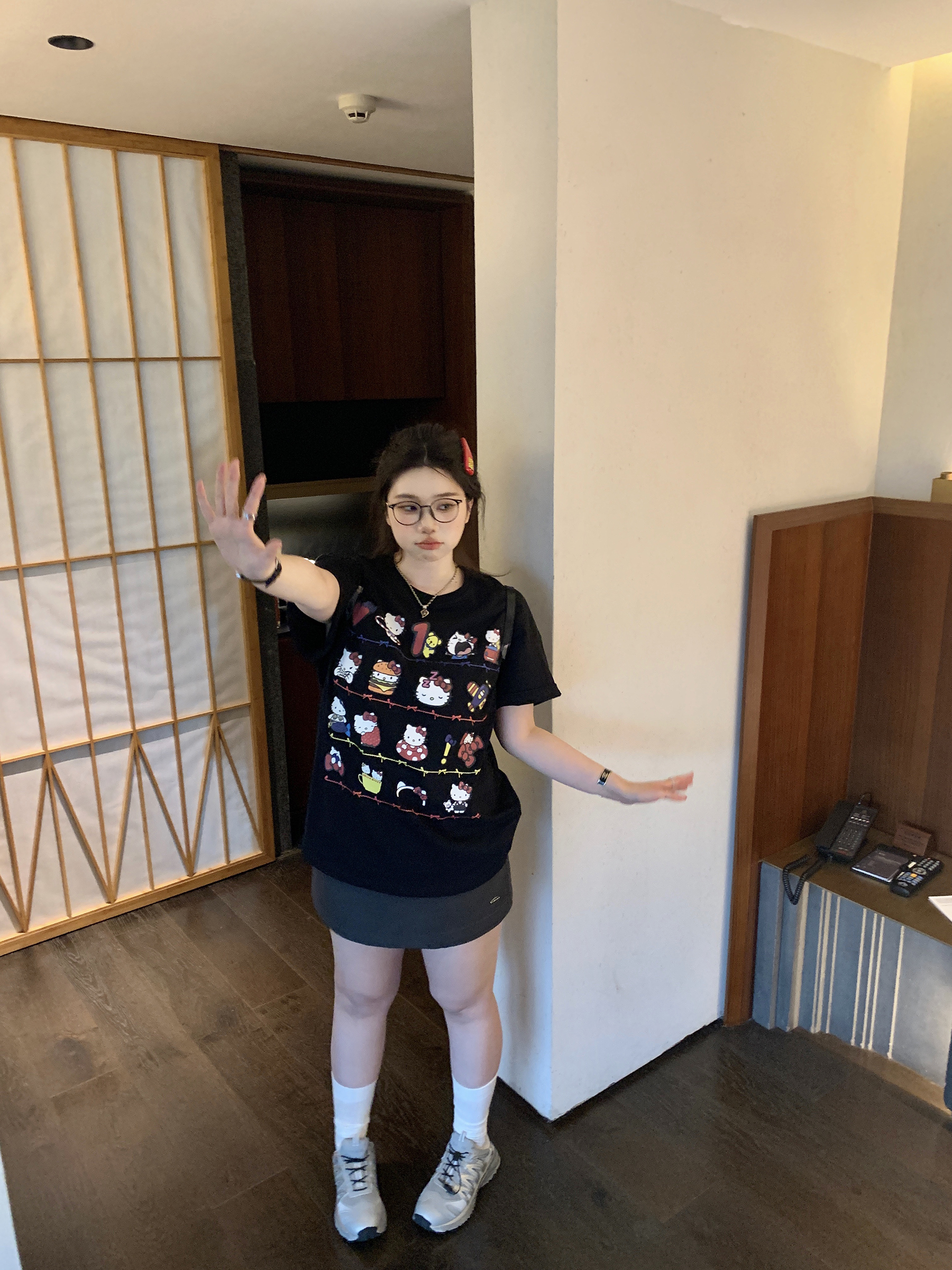 Slightly Chubby Casual Printed Short Sleeve T-Shirt - Mid-Length Plus Size Top for a Trendy Everyday Look Slightly Chubby Casual Printed Short Sleeve T-Shirt - Mid-Length Plus Size Top for a Trendy Everyday Look