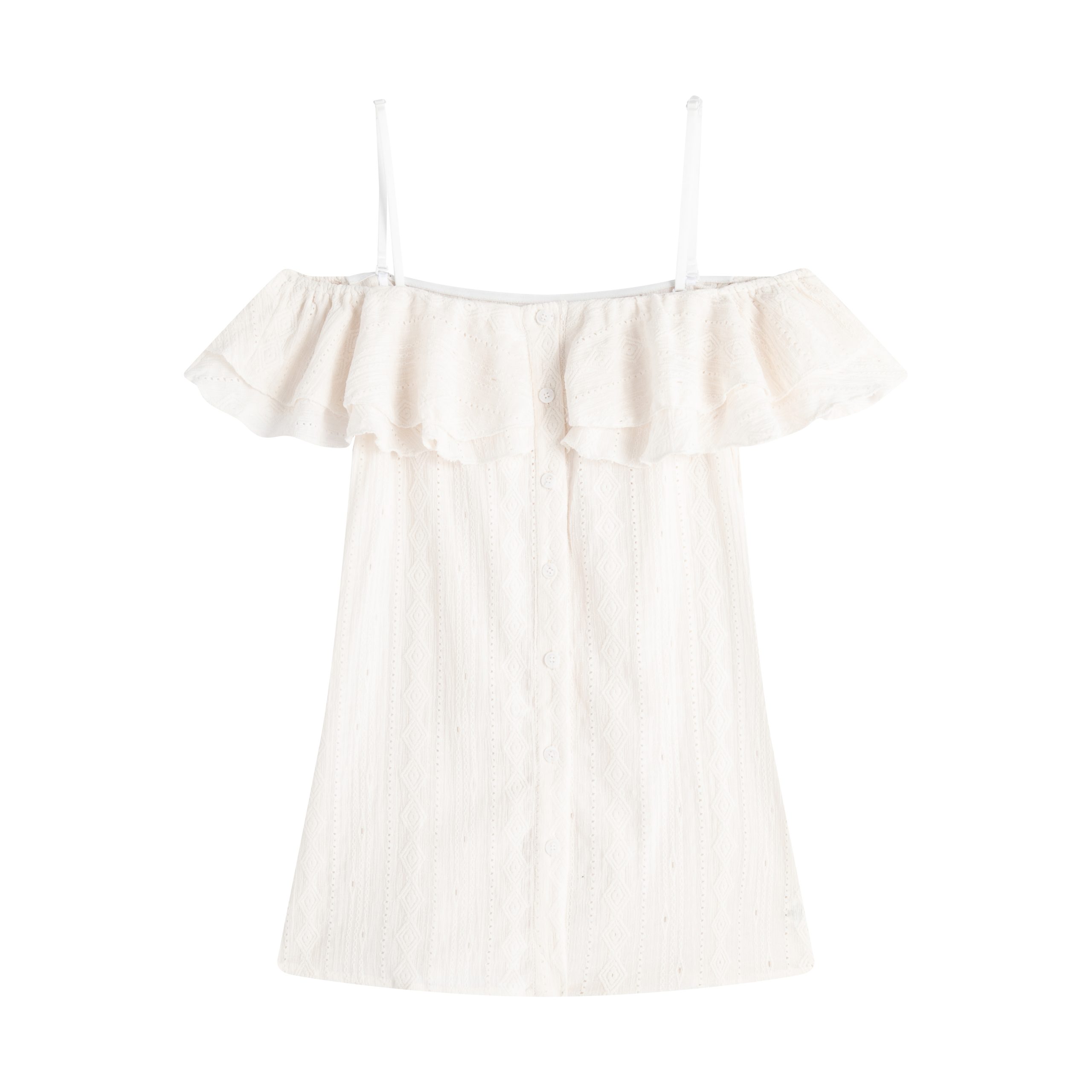 Slightly Chubby Cream Off-Shoulder Waist-Defining French Top for Y2K Style with Denim Mini Skirt Slightly Chubby Cream Off-Shoulder Waist-Defining French Top for Y2K Style with Denim Mini Skirt