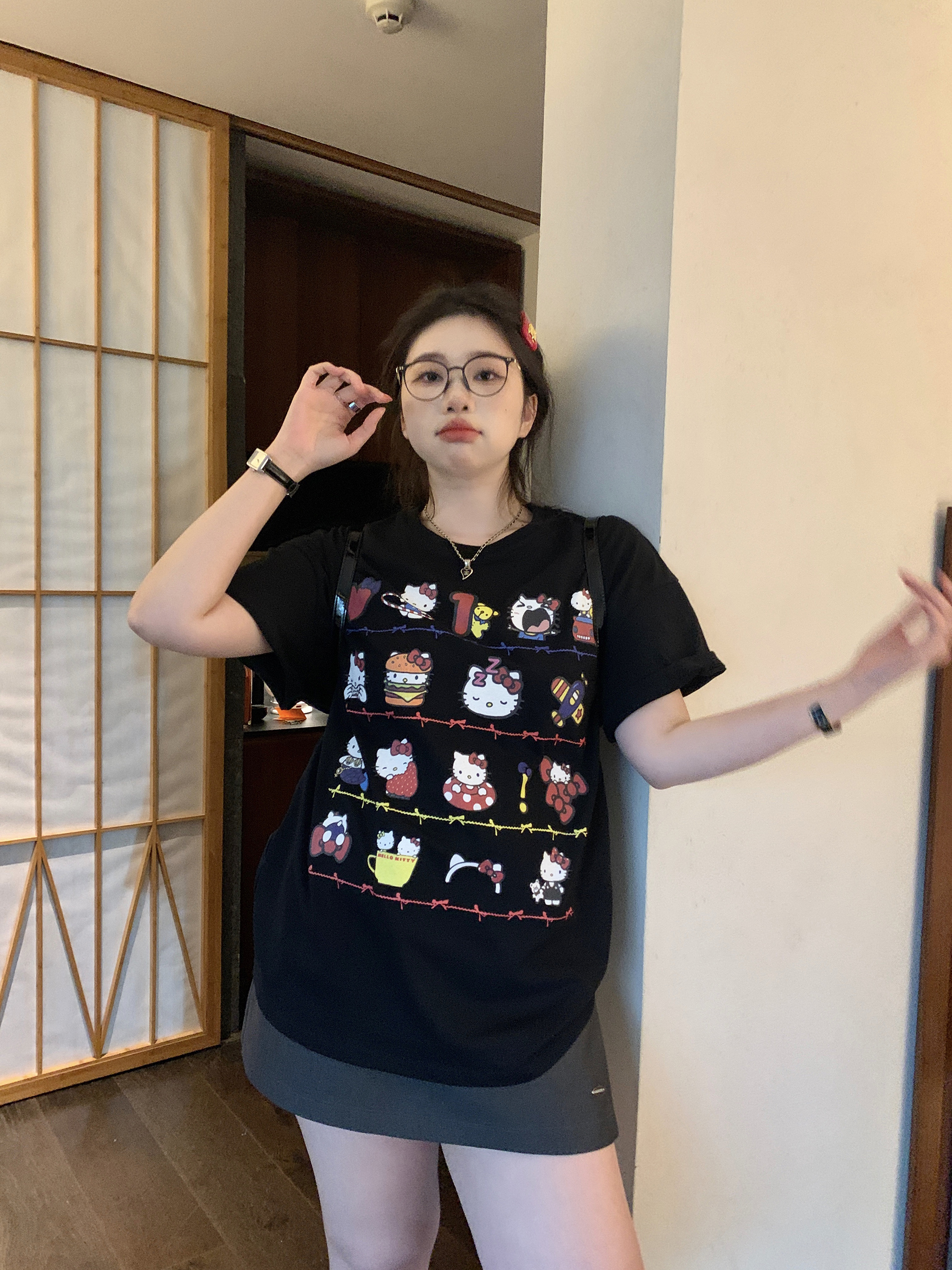 Slightly Chubby Double-Layer Side-Slit Suit Skirt Pants for Urban Office Ladies - Versatile Fashion Staple Slightly Chubby Double-Layer Side-Slit Suit Skirt Pants for Urban Office Ladies - Versatile Fashion Staple