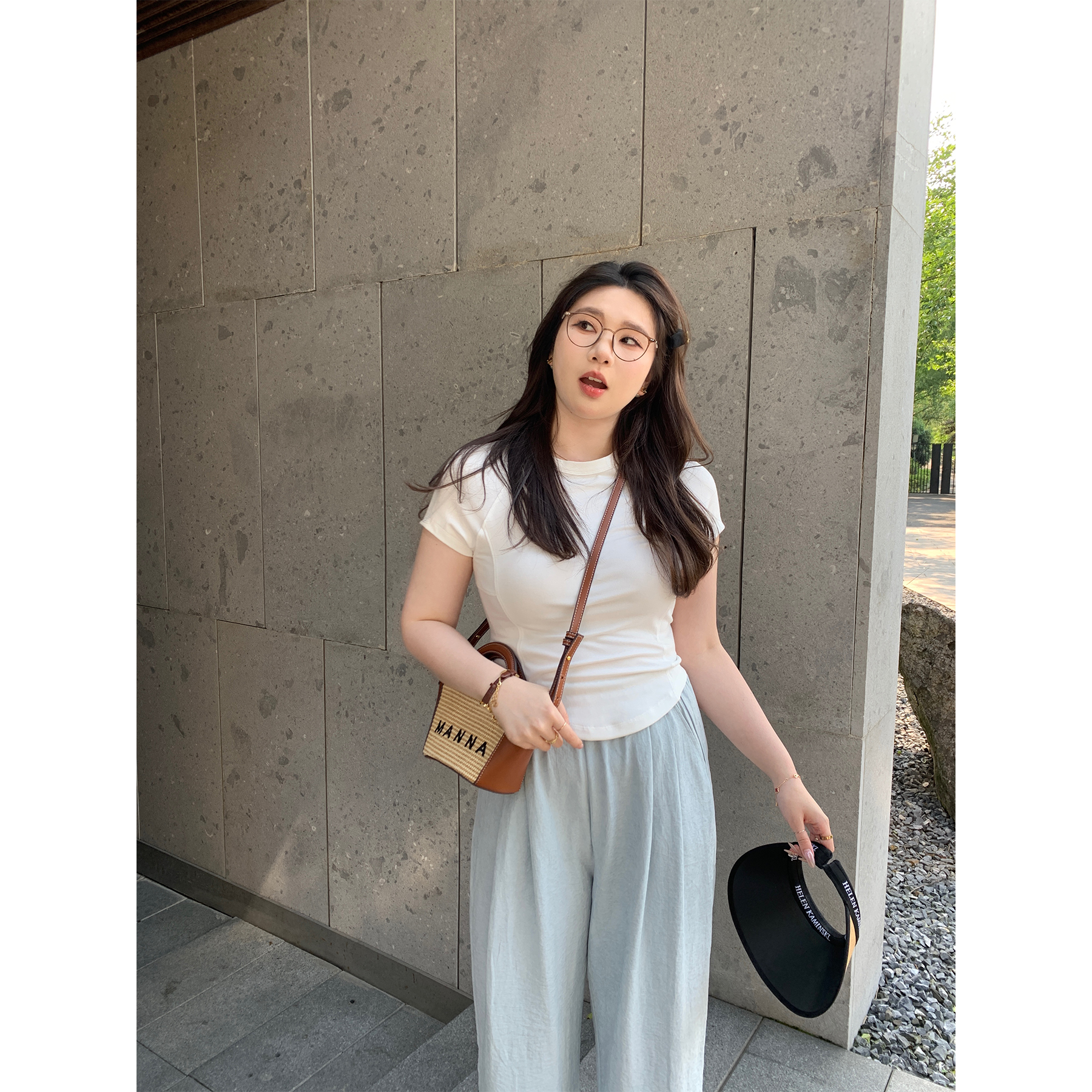 Slightly Chubby Plus Size Slim Fit T-Shirt - Three-Dimensional Cut, Super Stretchy Cool Top for Body Confidence Slightly Chubby Plus Size Slim Fit T-Shirt - Three-Dimensional Cut, Super Stretchy Cool Top for Body Confidence