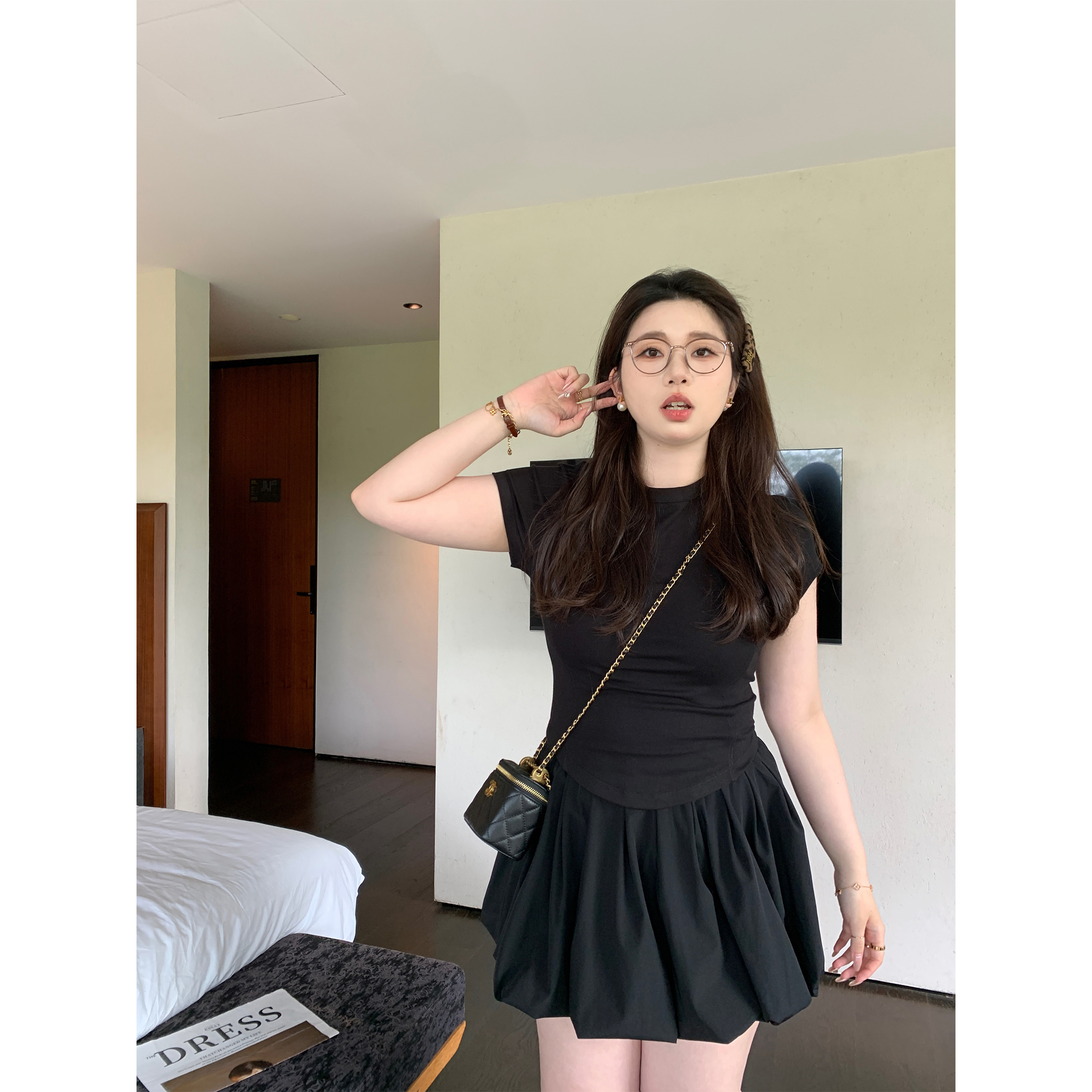 Slightly Chubby Plus Size Slim Fit T-Shirt - Three-Dimensional Cut, Super Stretchy Cool Top for Body Confidence Slightly Chubby Plus Size Slim Fit T-Shirt - Three-Dimensional Cut, Super Stretchy Cool Top for Body Confidence