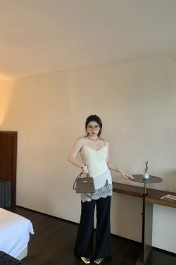 Slightly Flared Black Casual Suit Pants for Women - Comfortable Slim Fit for a Flattering Silhouette, Perfect for Everyday Wear