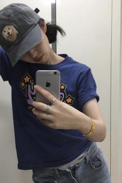 Slim-Fit Cartoon Pattern Short Sleeve T-Shirt for Women - Korean Niche Design, Summer Style, Pure Cotton Fashion Top