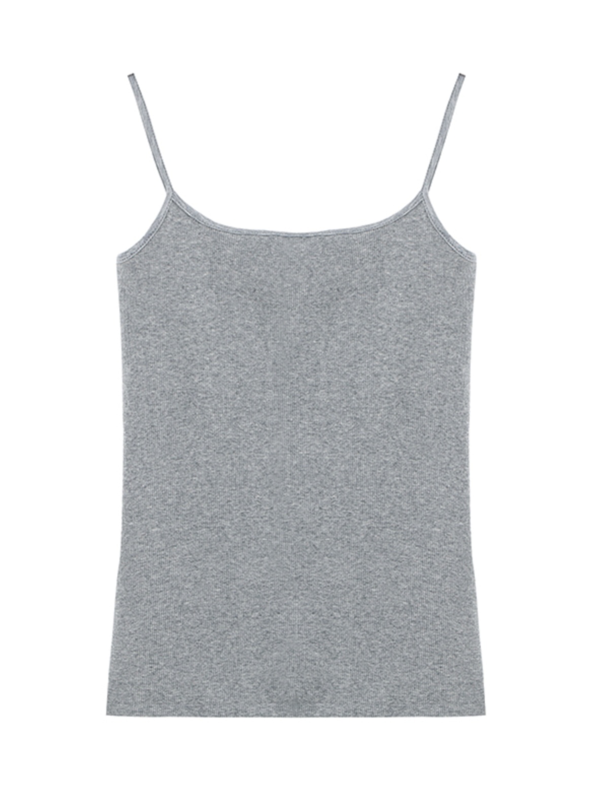 Slim-Fit Cotton Ribbed Camisole Tank Top, Thin Strap Sleeveless Summer Essential, Stretchy Layering Piece Slim-Fit Cotton Ribbed Camisole Tank Top, Thin Strap Sleeveless Summer Essential, Stretchy Layering Piece