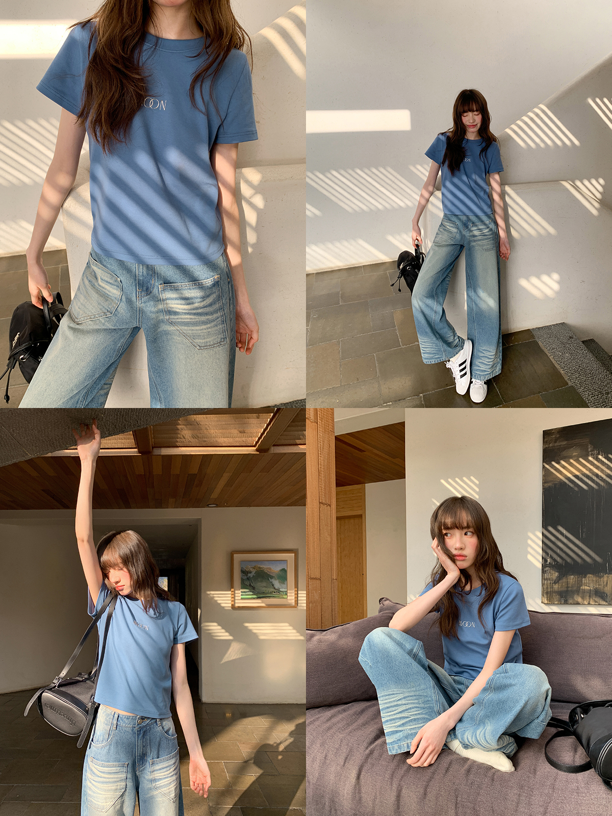 Slim Fit Short Sleeve T-Shirt for Women - Three-Dimensional Metal Letter Design - Summer 2025 Style - Casual Chic Fashion Slim Fit Short Sleeve T-Shirt for Women - Three-Dimensional Metal Letter Design - Summer 2025 Style - Casual Chic Fashion