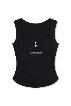 Slim Fit Summer American Style Sexy Girl Tank Top - Flattering Sports Top for Y2K and Casual Wear