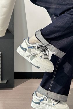 Smog Blue Board Shoes for Women - Breathable Soft Sole, Versatile Summer Style, Trendy Sports Footwear