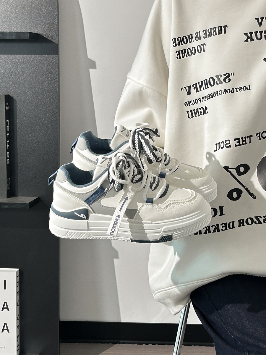 Smog Blue Board Shoes for Women - Breathable Soft Sole, Versatile Summer Style, Trendy Sports Footwear Smog Blue Board Shoes for Women - Breathable Soft Sole, Versatile Summer Style, Trendy Sports Footwear