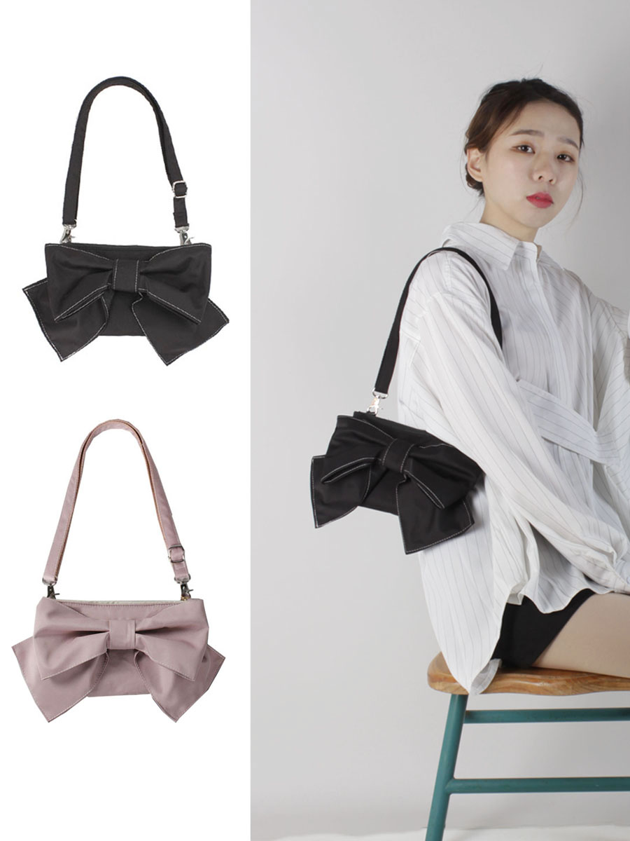 Soft Cute Bow Underarm Crossbody Bag for Women - Niche Spring/Summer Style, High-Quality Fashion Accessory Soft Cute Bow Underarm Crossbody Bag for Women - Niche Spring/Summer Style, High-Quality Fashion Accessory