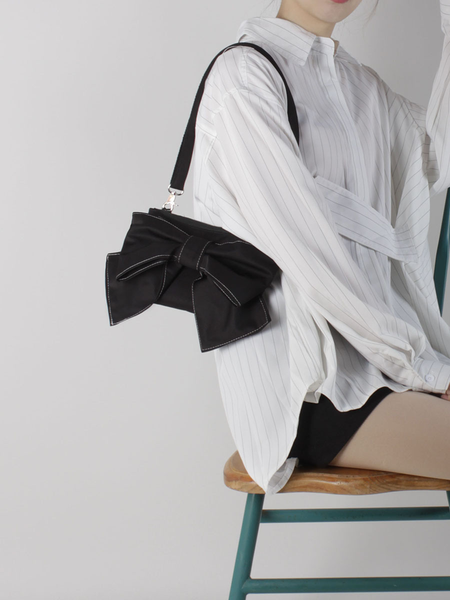 Soft Cute Bow Underarm Crossbody Bag for Women - Niche Spring/Summer Style, High-Quality Fashion Accessory Soft Cute Bow Underarm Crossbody Bag for Women - Niche Spring/Summer Style, High-Quality Fashion Accessory