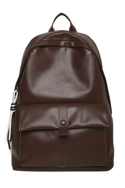 Soft Leather Backpack - Minimalist Large Capacity Travel Bag, Waterproof Design for Students, Korean Style Fashion Essentials