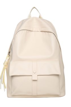Soft Leather Backpack - Minimalist Large Capacity Travel Bag, Waterproof Design for Students, Korean Style Fashion Essentials