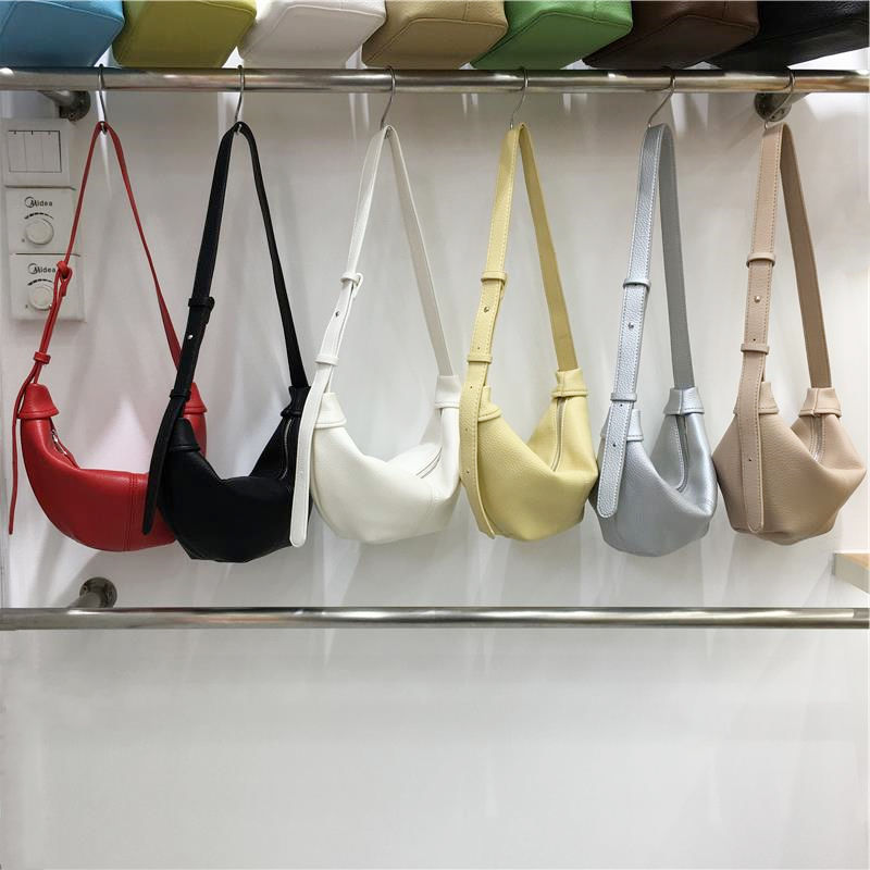 Soft Leather Casual Shoulder Crossbody Dumpling Bag - Niche INS 2025 Style, Lazy Horn Design for Effortless Chic Soft Leather Casual Shoulder Crossbody Dumpling Bag - Niche INS 2025 Style, Lazy Horn Design for Effortless Chic