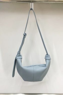 Soft Leather Casual Shoulder Crossbody Dumpling Bag - Niche INS 2025 Style, Lazy Horn Design for Effortless Chic
