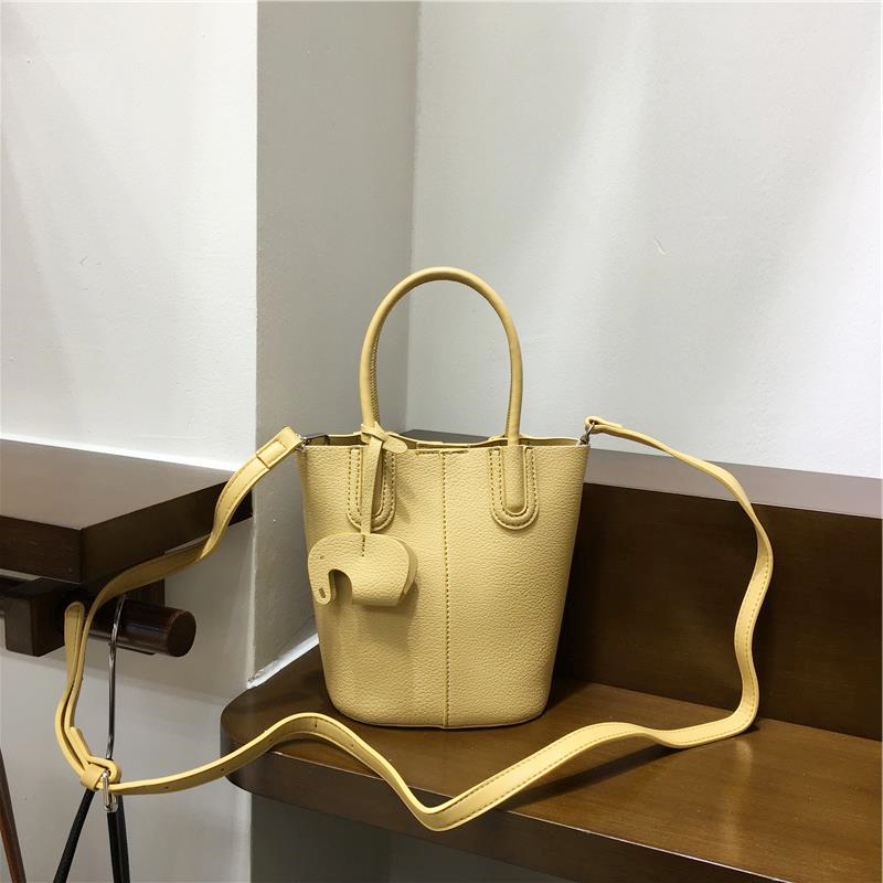 Soft Leather Fashion Tote Bucket Bag - Versatile Commuter Shoulder Crossbody Small Bag for 2025 Spring Style Soft Leather Fashion Tote Bucket Bag - Versatile Commuter Shoulder Crossbody Small Bag for 2025 Spring Style