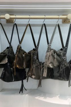 Soft Leather Fringe Underarm Bag - Casual Motorcycle Crossbody Tote for Commuters - 2024 Trendy Fashion Accessory