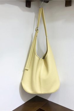 Soft Leather Underarm Bag - Large Capacity Commuter Tote in Lazy Style for Spring Summer - Versatile Shoulder Crossbody Bag