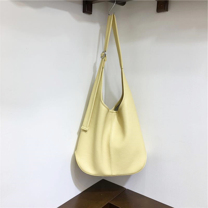 Soft Leather Underarm Bag - Large Capacity Commuter Tote in Lazy Style for Spring Summer - Versatile Shoulder Crossbody Bag Soft Leather Underarm Bag - Large Capacity Commuter Tote in Lazy Style for Spring Summer - Versatile Shoulder Crossbody Bag