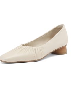 Soft Leather Women's Summer Loafers - Italian Sheepskin Low-Heeled Square-Toe Chunky Heel Slip-Ons for Comfort and Style
