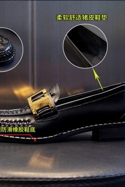 Soft-Soled Italian-Style Women's Leather Shoes - Trendy 3 cm Cowhide Slip-Ons for Comfort and Style