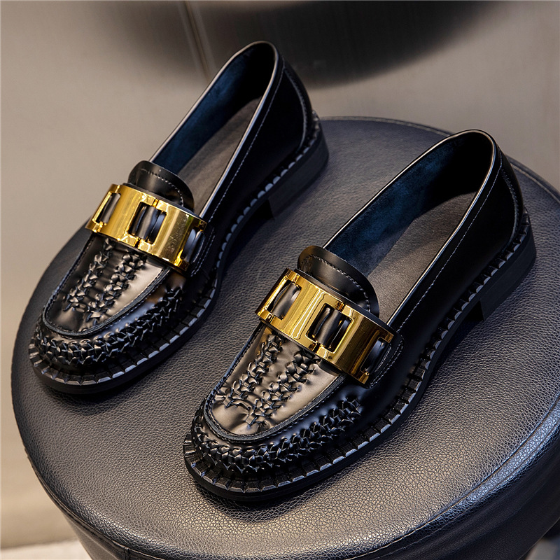 Soft-Soled Italian-Style Women's Leather Shoes - Trendy 3 cm Cowhide Slip-Ons for Comfort and Style Soft-Soled Italian-Style Women's Leather Shoes - Trendy 3 cm Cowhide Slip-Ons for Comfort and Style