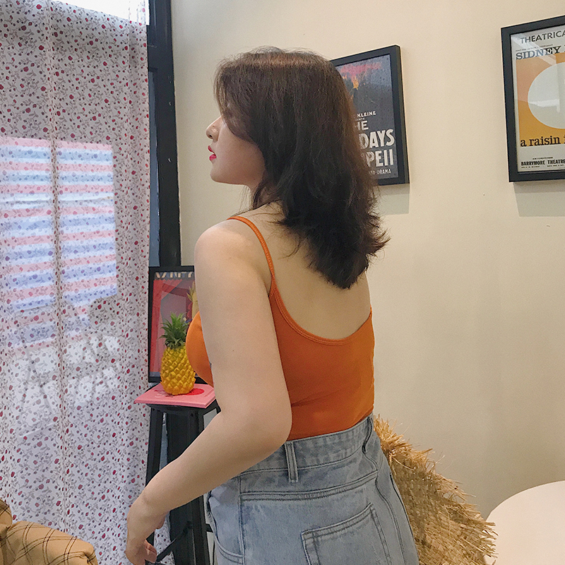 Soft Stretchy Camisole in Four Colors - European American Style, Comfortable Back Design, Fashionable Layering Piece Soft Stretchy Camisole in Four Colors - European American Style, Comfortable Back Design, Fashionable Layering Piece