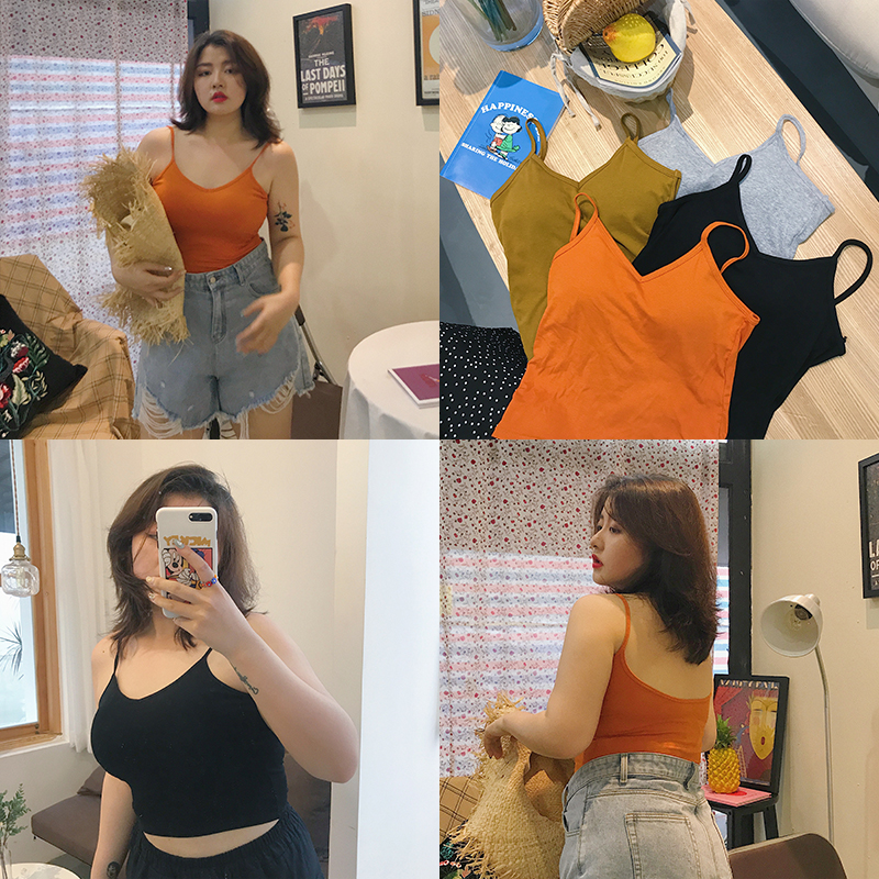 Soft Stretchy Camisole in Four Colors - European American Style, Comfortable Back Design, Fashionable Layering Piece Soft Stretchy Camisole in Four Colors - European American Style, Comfortable Back Design, Fashionable Layering Piece