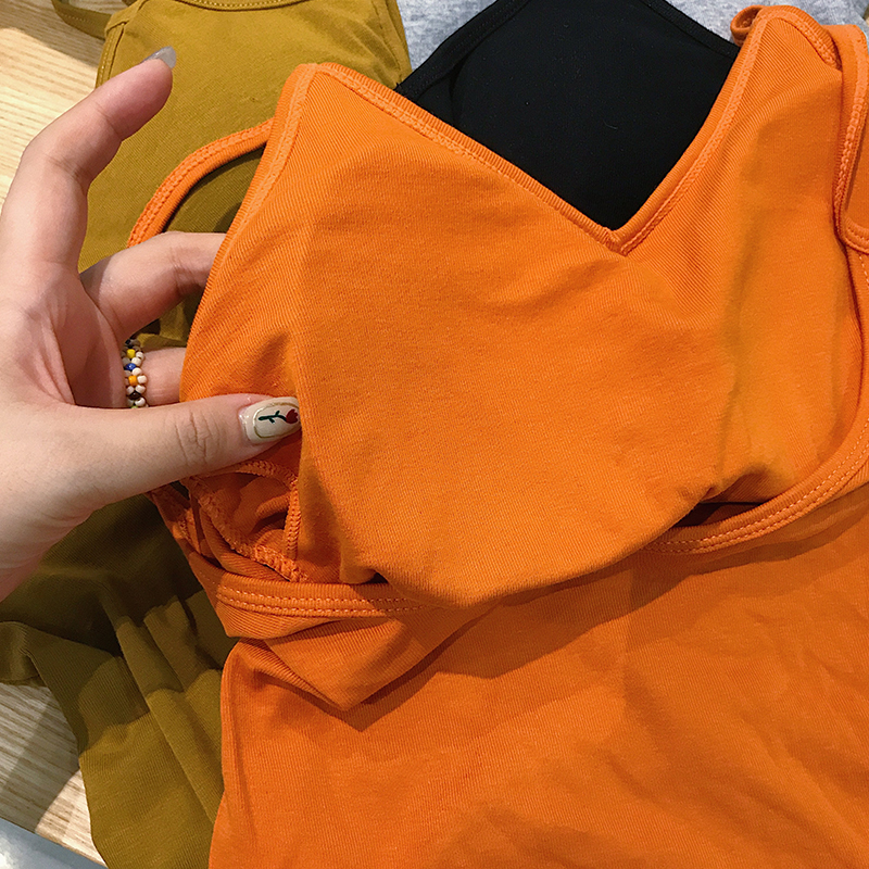 Soft Stretchy Camisole in Four Colors - European American Style, Comfortable Back Design, Fashionable Layering Piece Soft Stretchy Camisole in Four Colors - European American Style, Comfortable Back Design, Fashionable Layering Piece