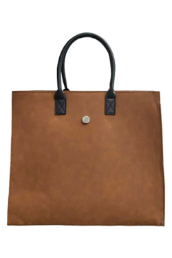 Soft Texture Large Capacity Shoulder Tote Bag for Women - Casual Commuting Crossbody Style