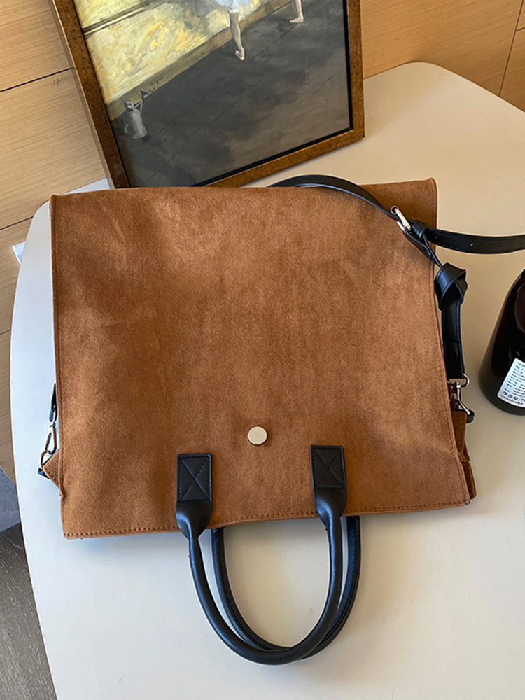 Soft Texture Large Capacity Shoulder Tote Bag for Women - Casual Commuting Crossbody Style Soft Texture Large Capacity Shoulder Tote Bag for Women - Casual Commuting Crossbody Style