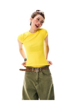 Solid Color Pink Cropped T-Shirt for Women - Short Sleeve, Slim Fit, Spicy Girl Style, Summer Essential