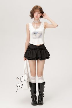 Spicy Girl Camisole with Lace Trim - Women's Summer Slim-Fit Top in American Style - Trendy Casual Fashion