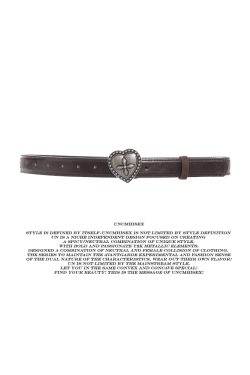 Spicy Girl Cross Heart Metal Thin Belt - Trendy Niche Accessory for 90s and Y2K Fashion Styles