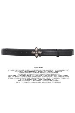 Spicy Girl Cross Heart Metal Thin Belt - Trendy Niche Accessory for 90s and Y2K Fashion Styles