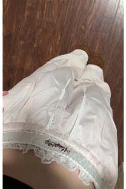 Spicy Girl Lace Patchwork Striped Cargo Pants for Women - Loose Straight Wide-Leg Hip-Hop Casual Sports Trousers