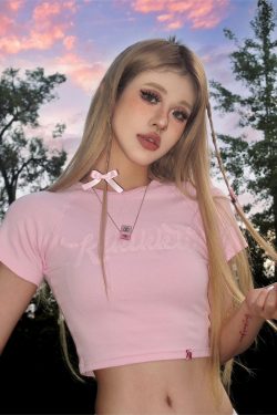 Spicy Girl Letter Foam Slim Fit Short Sleeve T-Shirt for Women - Summer American Style Flattering Top, Niche Fashion Trend