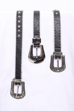 Spicy Girl Metal Work Belt - American Style Niche Design with Star Accents for Trendy 90s and Y2K Fashion
