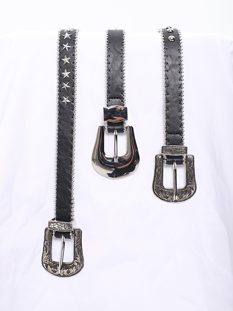 Spicy Girl Metal Work Belt - American Style Niche Design with Star Accents for Trendy 90s and Y2K Fashion Spicy Girl Metal Work Belt - American Style Niche Design with Star Accents for Trendy 90s and Y2K Fashion