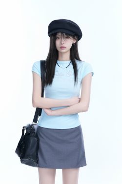 Spicy Girl Slim-Fit Short Sleeve T-Shirt - 