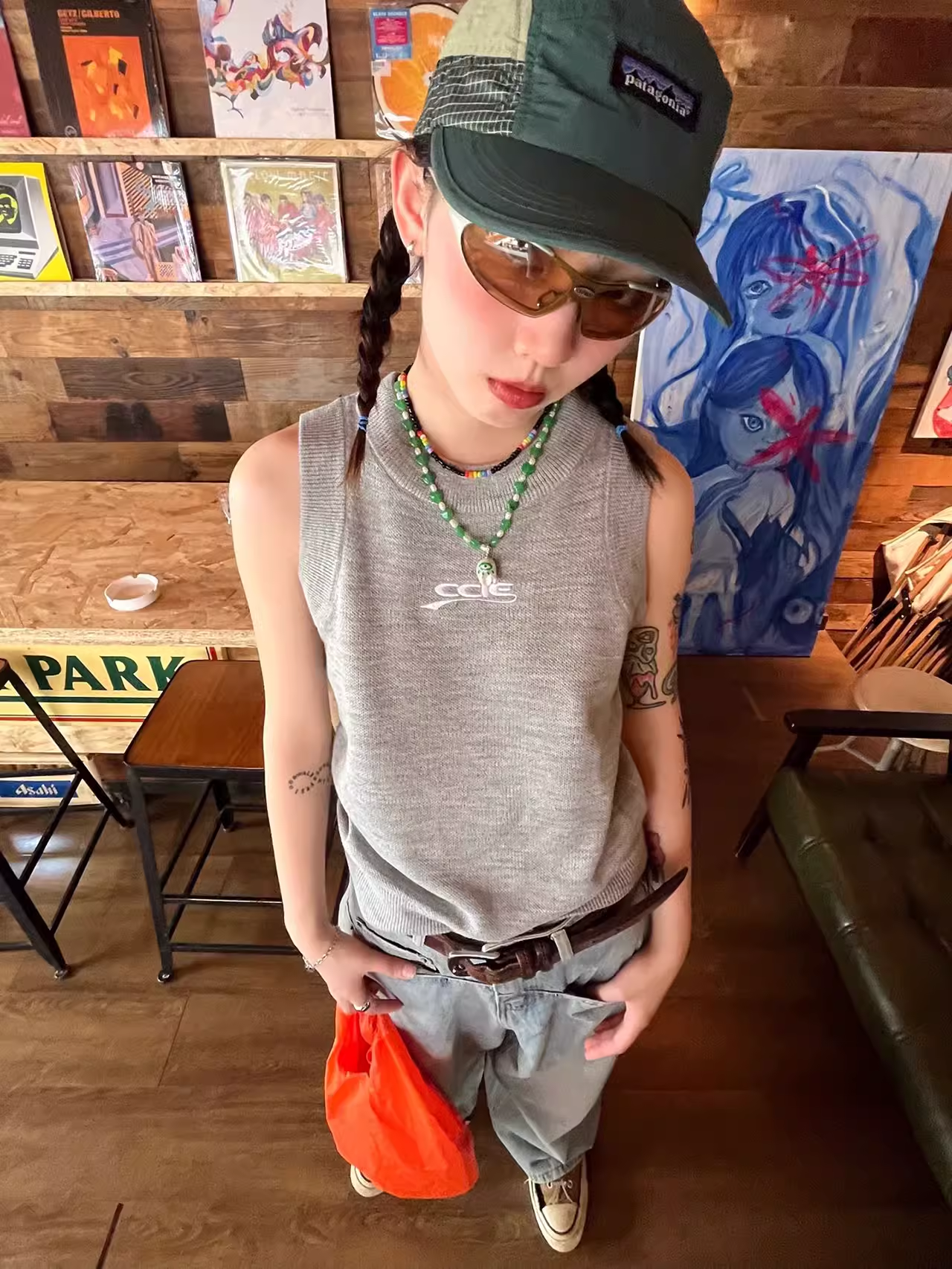 Spicy Girl Tank Top - American Style Knitted Sleeveless T-Shirt with Letter Embroidery - Summer Basic Street Fashion Spicy Girl Tank Top - American Style Knitted Sleeveless T-Shirt with Letter Embroidery - Summer Basic Street Fashion