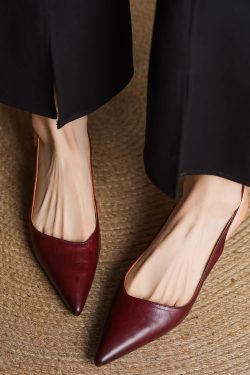 Spring Kitten Heel Closed-Toe Sandals for Women - Sexy Office Commuting Style