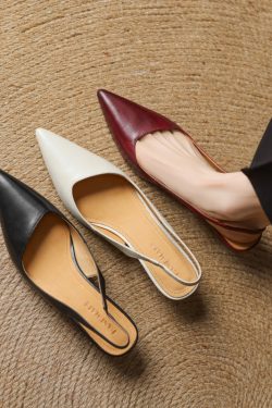 Spring Kitten Heel Closed-Toe Sandals for Women - Sexy Office Commuting Style