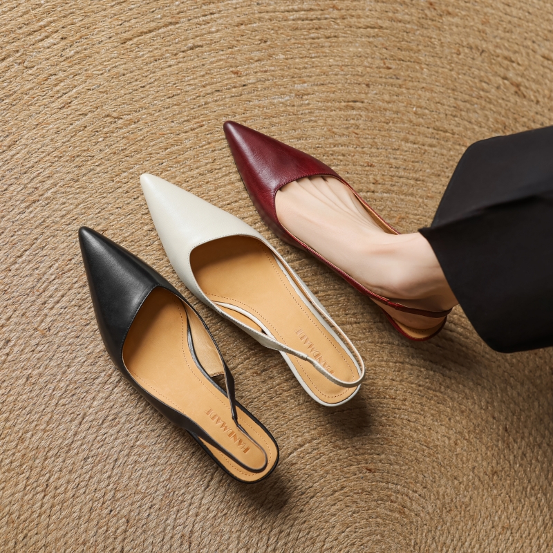 Spring Kitten Heel Closed-Toe Sandals for Women - Sexy Office Commuting Style Spring Kitten Heel Closed-Toe Sandals for Women - Sexy Office Commuting Style